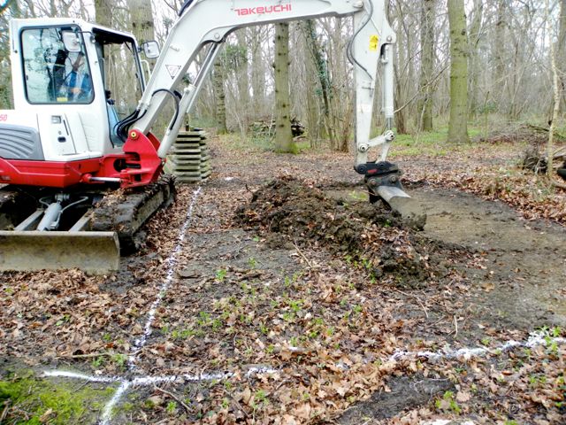 2016 02 Wood shed foundation