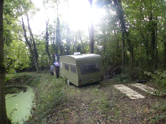 Woodland - Green caravan moved-2