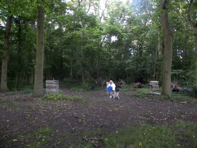 2015 07 Woodland Shed with Les