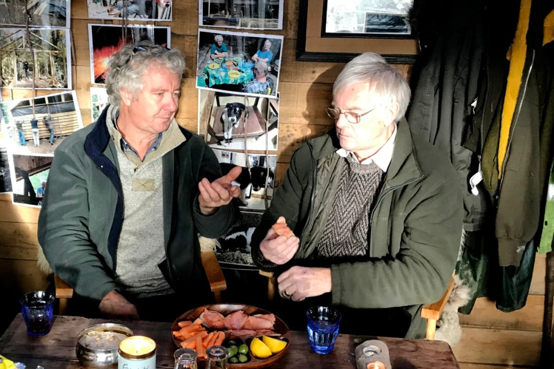 Graham Rose Zoe Norgate lunch in the cabin-3