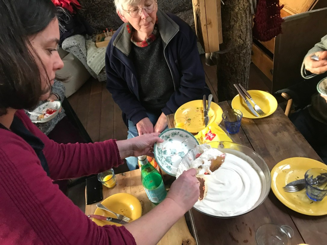 Graham Rose Zoe Norgate lunch in the cabin-4