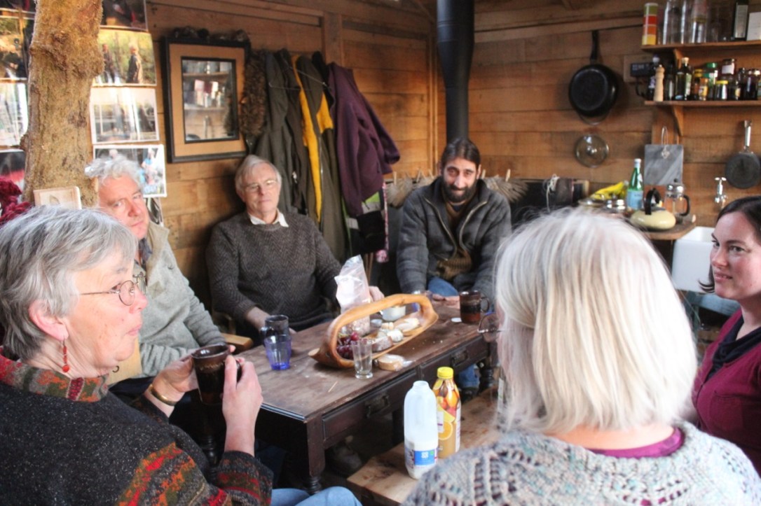 Graham Rose Zoe Norgate lunch in the cabin-5